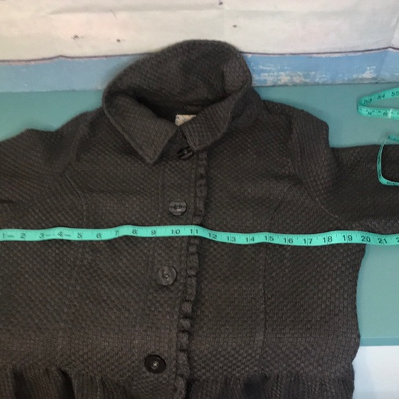 Decree grey woven button down peplum jacket - Picture 11 of 12